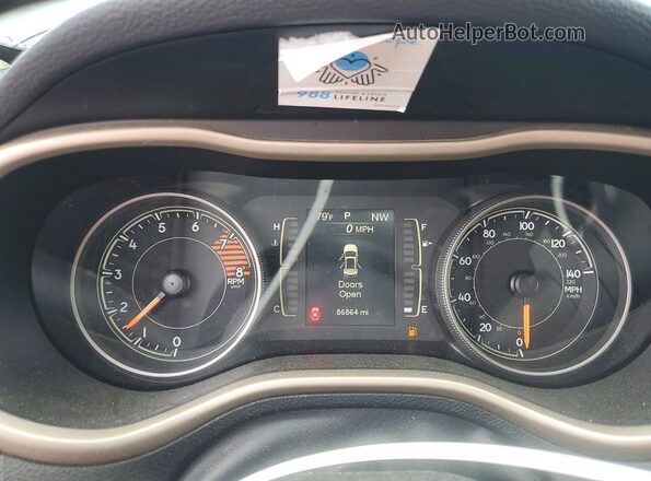 1C4PJMCSXHW578986 2017 JEEP CHEROKEE Black Instrument cluster view