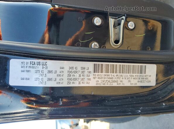 1C4PJMCX0LD509403 2020 JEEP CHEROKEE Черный Панорамный вид салона 360°