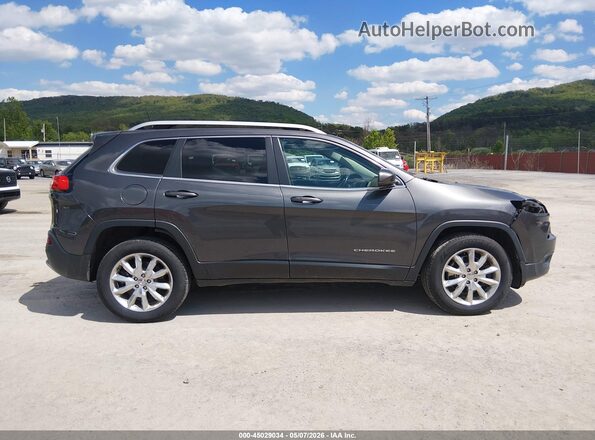 1C4PJMDB0GW250649 2016 JEEP CHEROKEE Gray Widok wnętrza z tyłu
