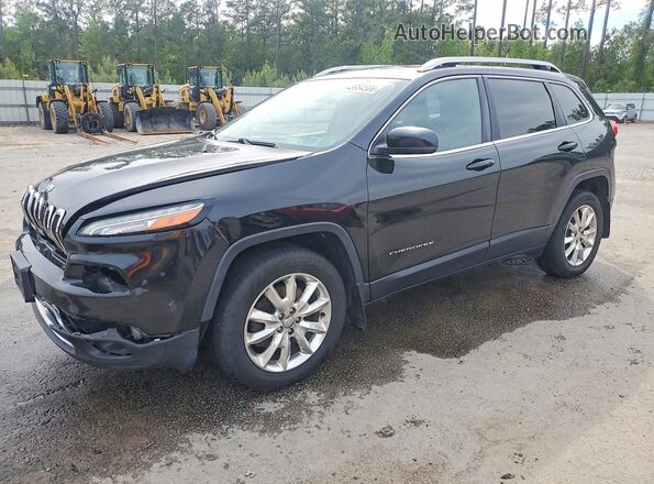 1C4PJMDB2GW366645 2016 JEEP CHEROKEE Black Vista tres cuartos delantera izquierda