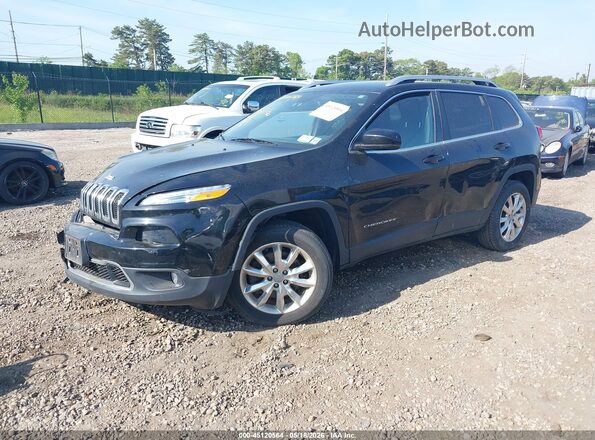 1C4PJMDB2HW520689 2017 JEEP CHEROKEE Черный Передняя левая четверть