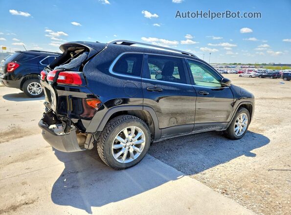 1C4PJMDB2HW584554 2017 JEEP CHEROKEE Черный Задняя правая четверть
