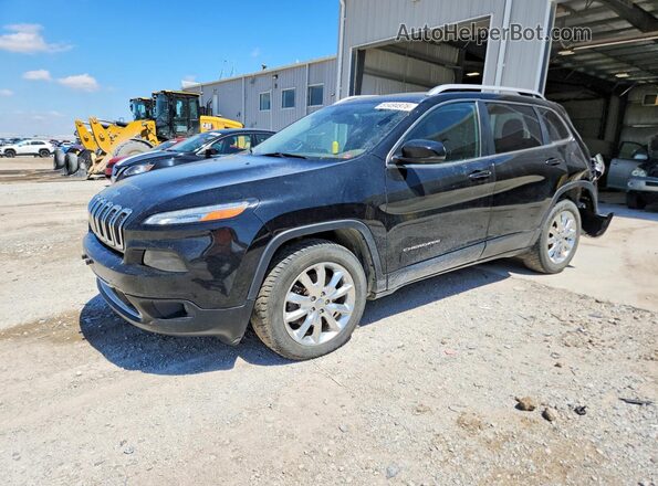 1C4PJMDB2HW584554 2017 JEEP CHEROKEE Черный Передняя левая четверть