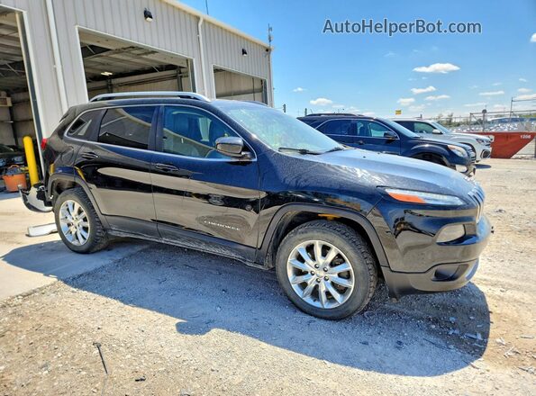 1C4PJMDB2HW584554 2017 JEEP CHEROKEE Черный Передняя правая четверть