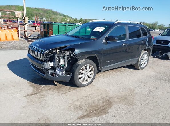 1C4PJMDB4GW162199 2016 JEEP CHEROKEE Черный Передняя левая четверть