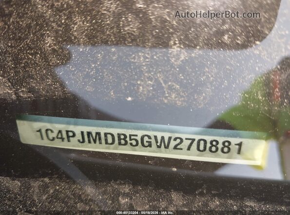 1C4PJMDB5GW270881 2016 JEEP CHEROKEE Белый 