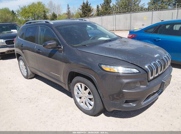 1C4PJMDB5HW544033 2017 JEEP CHEROKEE Серый Передняя правая четверть
