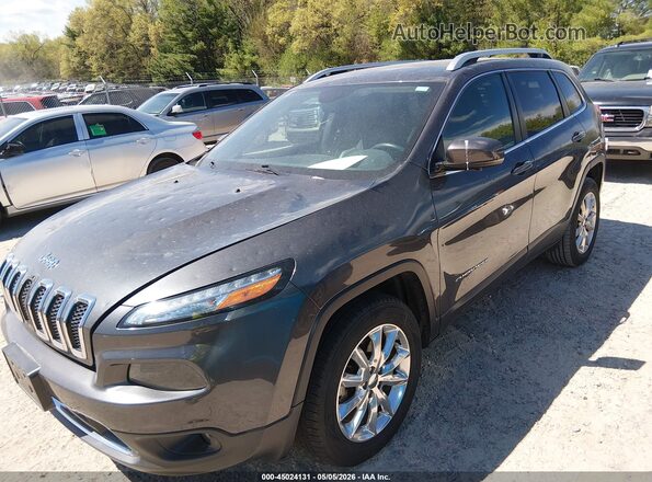 1C4PJMDB5HW544033 2017 JEEP CHEROKEE Серый Передняя левая четверть