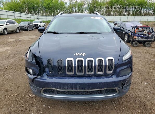 1C4PJMDB6GW326164 2016 JEEP CHEROKEE Синий Вид спереди
