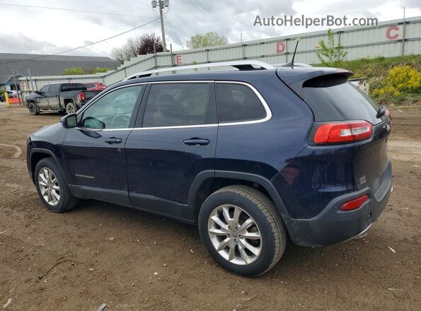 1C4PJMDB6GW326164 2016 JEEP CHEROKEE Синий Задняя левая четверть