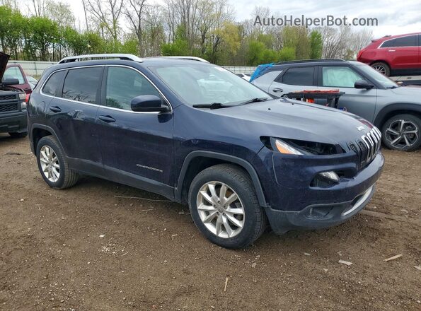 1C4PJMDB6GW326164 2016 JEEP CHEROKEE Синий Передняя правая четверть