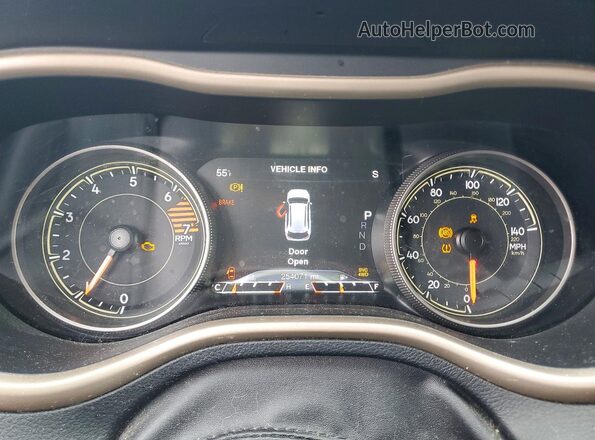 1C4PJMDB6GW326164 2016 JEEP CHEROKEE Синий Вид щитка приборов