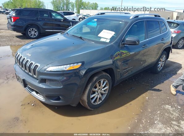 1C4PJMDB7JD609112 2018 JEEP CHEROKEE Gray წინა მარცხენა ხედი სამი მეოთხედიდან