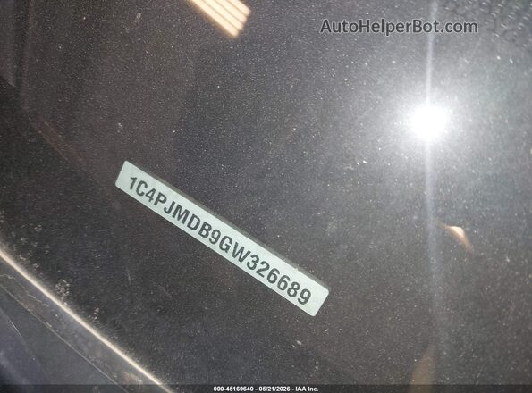 1C4PJMDB9GW326689 2016 JEEP CHEROKEE Navy Вид підкапотного простору