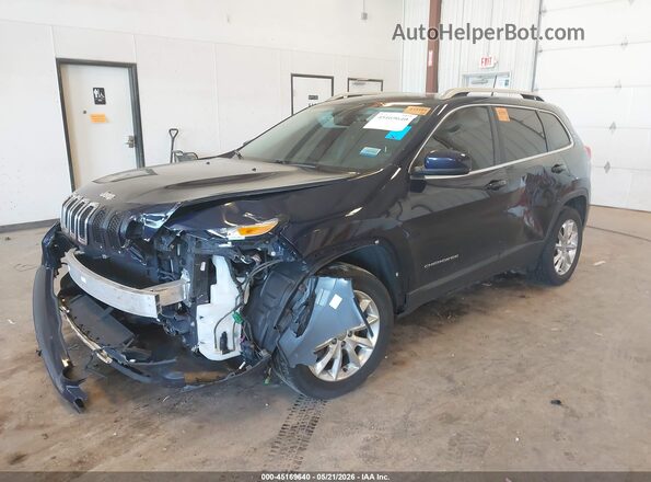 1C4PJMDB9GW326689 2016 JEEP CHEROKEE Navy Передня ліва чверть
