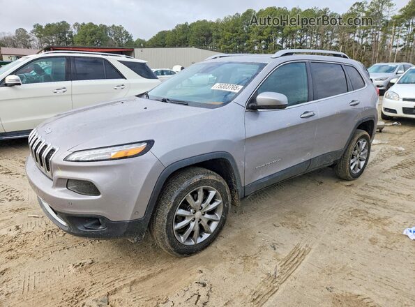 1C4PJMDBXHD214285 2017 JEEP CHEROKEE Silver წინა მარცხენა ხედი სამი მეოთხედიდან