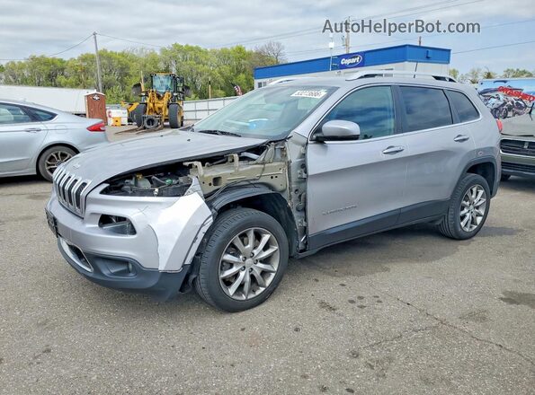 1C4PJMDBXHD240899 2017 JEEP CHEROKEE Silver წინა მარცხენა ხედი სამი მეოთხედიდან