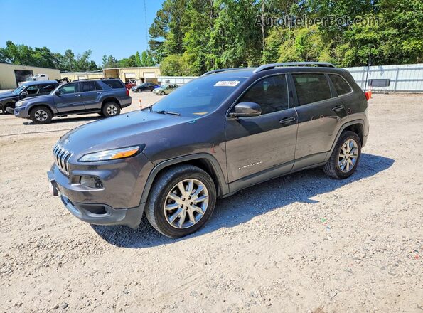 1C4PJMDS3HW658435 2017 JEEP CHEROKEE Серый Передняя левая четверть