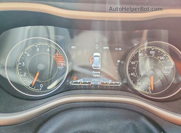 1C4PJMDS3HW658435 2017 JEEP CHEROKEE Серый Вид щитка приборов