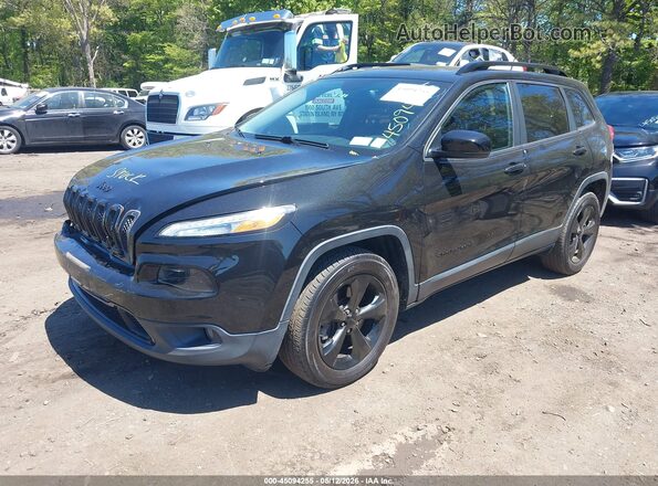1C4PJMDS4GW344663 2016 JEEP CHEROKEE Black Առջևի ձախ երեք քառորդ տեսարան