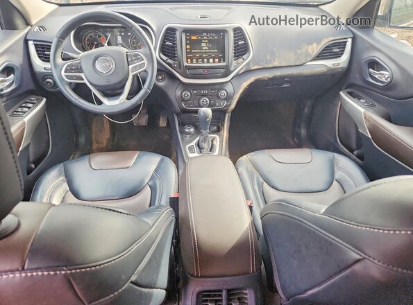 1C4PJMDS4HW655382 2017 JEEP CHEROKEE Желто-коричневый Вид панели приборов