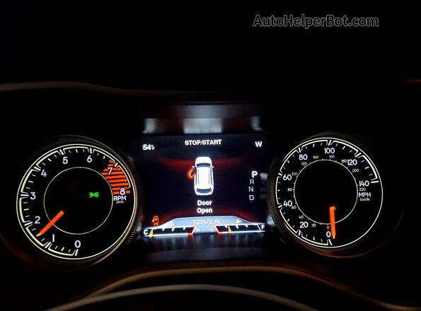 1C4PJMDS7HW557396 2017 JEEP CHEROKEE White Instrument cluster view