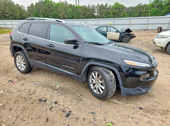 1C4PJMDS8HW567550 2017 JEEP CHEROKEE Черный Передняя правая четверть