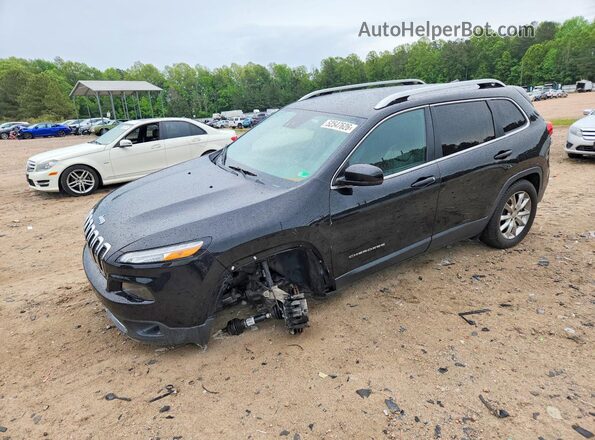 1C4PJMDS8HW567550 2017 JEEP CHEROKEE Черный Передняя левая четверть