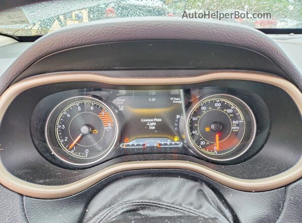 1C4PJMDS8HW567550 2017 JEEP CHEROKEE Черный Вид щитка приборов