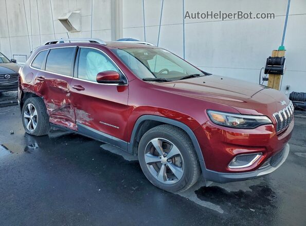 1C4PJMDX1KD257819 2019 JEEP CHEROKEE Красный Передняя правая четверть