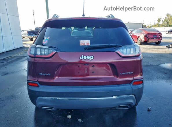 1C4PJMDX1KD257819 2019 JEEP CHEROKEE Красный Вид сзади