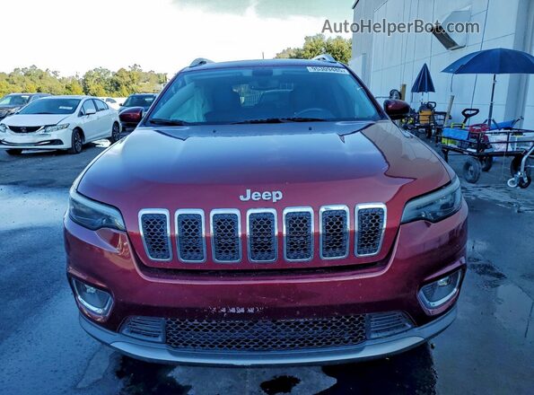 1C4PJMDX1KD257819 2019 JEEP CHEROKEE Красный Вид спереди