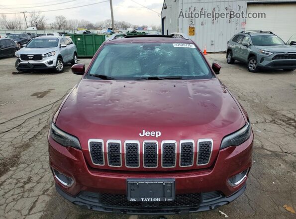 1C4PJMDX6LD566364 2020 JEEP CHEROKEE Maroon Widok z przodu