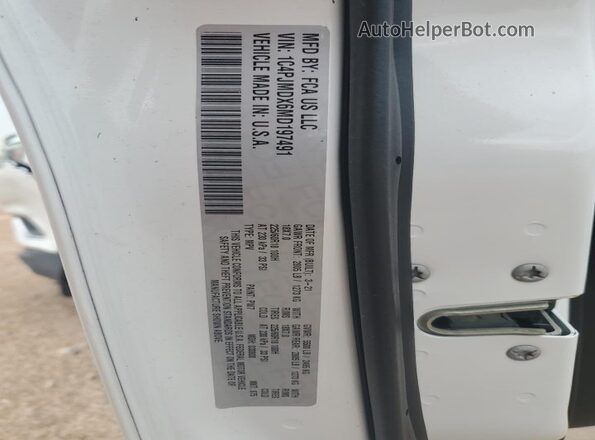1C4PJMDX6MD197491 2021 JEEP CHEROKEE White Widok naklejki z numerem VIN