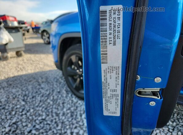 1C4PJMLB2LD647898 2020 JEEP CHEROKEE Синий Вид наклейки с VIN-кодом