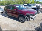 2019 Jeep Cherokee Latitude Plus 4x4 Maroon vin: 1C4PJMLX2KD446383