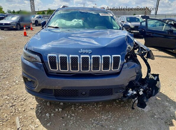 1C4PJMMX8MD143710 2021 JEEP CHEROKEE Blue Вид спереду