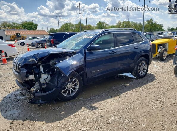 1C4PJMMX8MD143710 2021 JEEP CHEROKEE Blue Передня ліва чверть