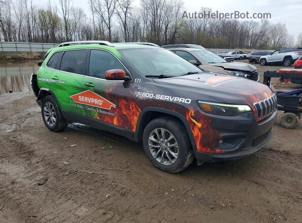 1C4PJMMXXMD153364 2021 JEEP CHEROKEE Зеленый Передняя правая четверть