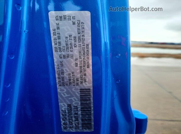 1C4PJXDG1RW305884 2024 JEEP WRANGLER Blue Вид наклейки з VIN-кодом