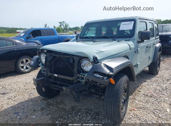 1C4PJXDG9RW332802 2024 JEEP WRANGLER Синий Вид спереди
