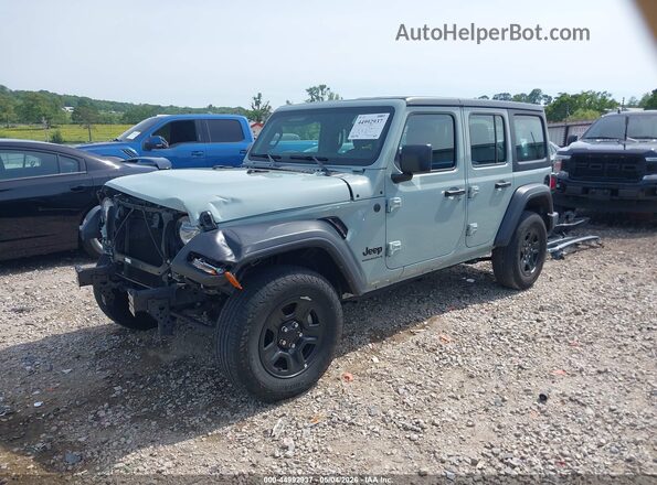 1C4PJXDG9RW332802 2024 JEEP WRANGLER Синий Передняя левая четверть