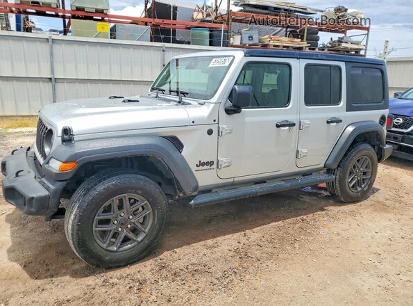 1C4PJXDN2RW274045 2024 JEEP WRANGLER Silver წინა მარცხენა ხედი სამი მეოთხედიდან