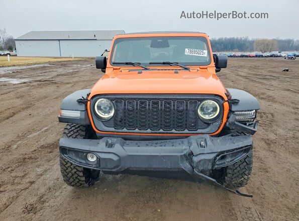 1C4PJXDNXSW593151 2025 JEEP WRANGLER Orange Вид спереду