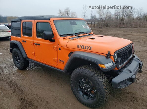 1C4PJXDNXSW593151 2025 JEEP WRANGLER Orange Передня права чверть