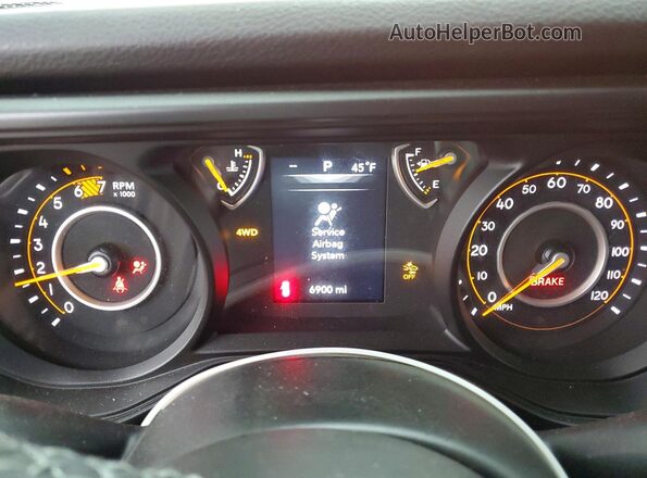 1C4PJXDNXSW593151 2025 JEEP WRANGLER Orange Вид щитка приладів