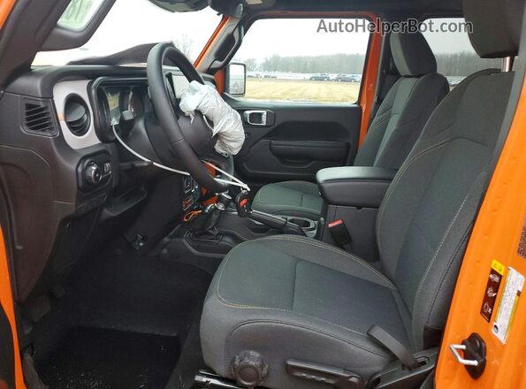 1C4PJXDNXSW593151 2025 JEEP WRANGLER Orange Вид салону спереду