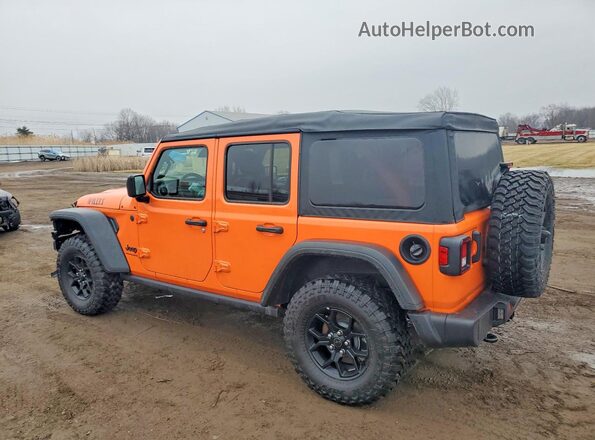 1C4PJXDNXSW593151 2025 JEEP WRANGLER Orange Задня ліва чверть