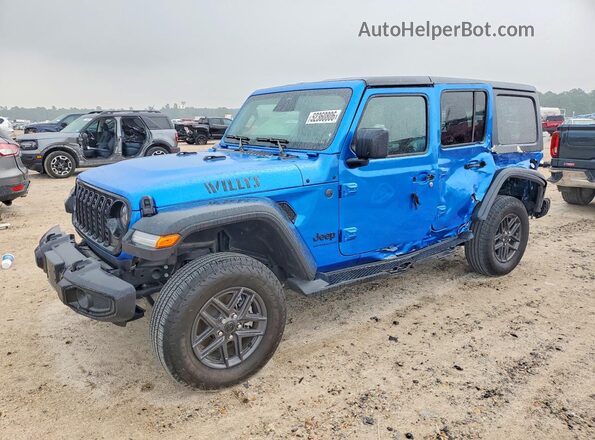 1C4PJXDNXTW156672 2026 JEEP WRANGLER Синий Передняя левая четверть