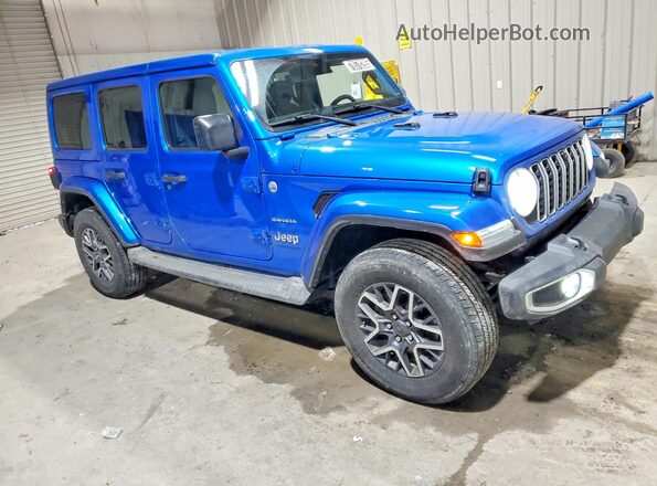 1C4PJXEG2RW253633 2024 JEEP WRANGLER Blue Передня права чверть